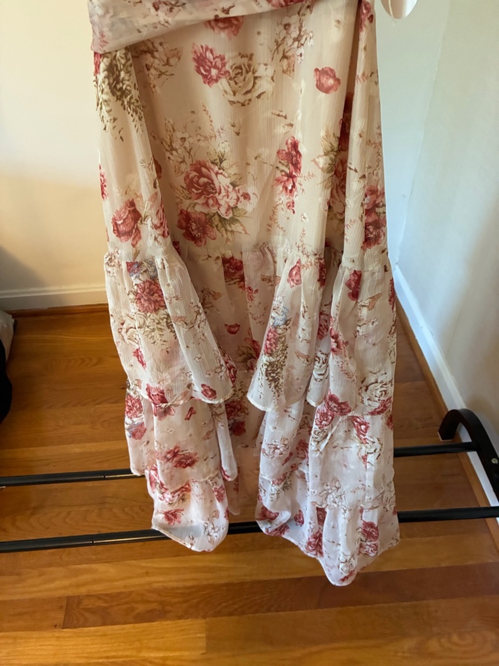 Storia Blush Floral Dress with Tie Waist - NWT - Picture 4 of 6